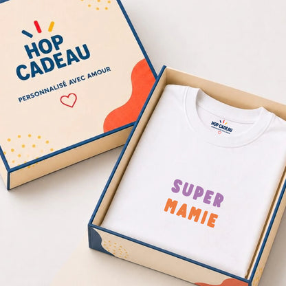T-shirt personnalisé mamie - Super mamie – vue 8