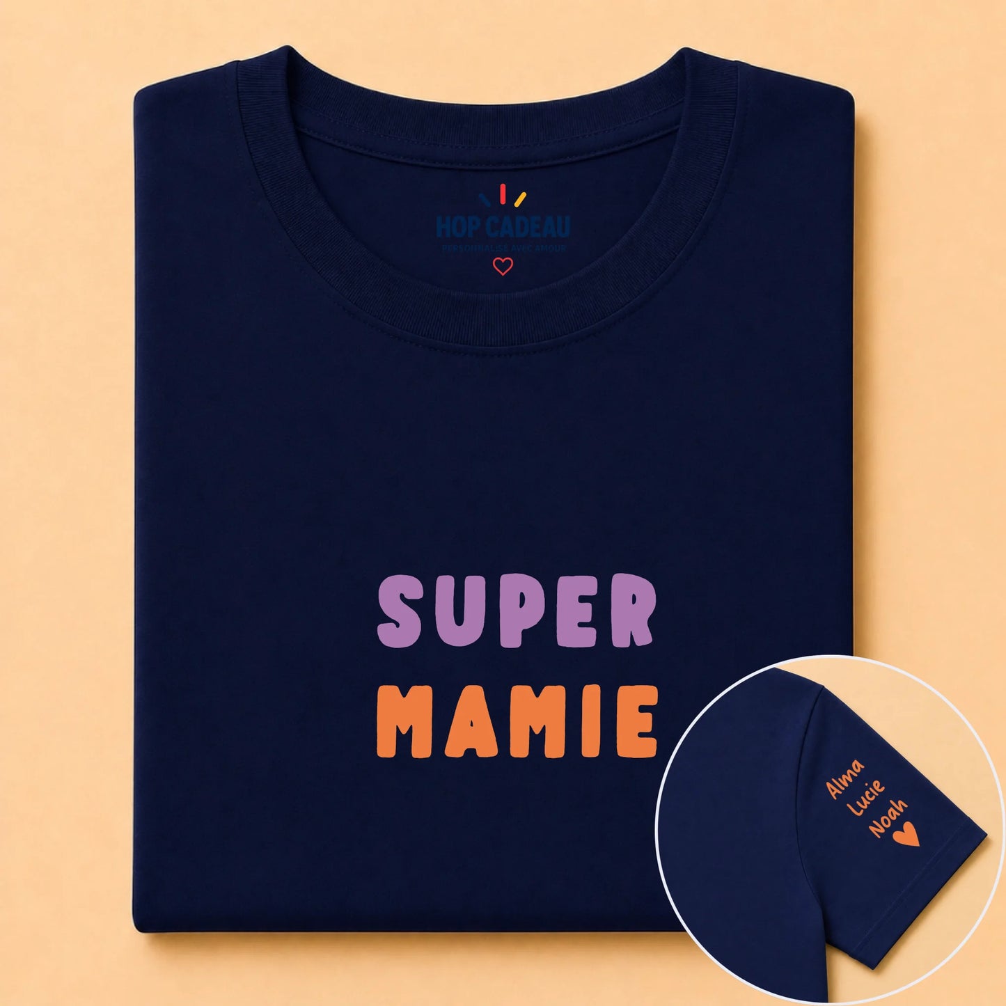 T-shirt personnalisé mamie - Super mamie – vue 9