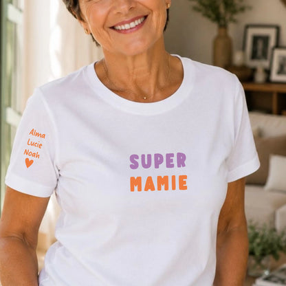 T-shirt personnalisé mamie - Super mamie