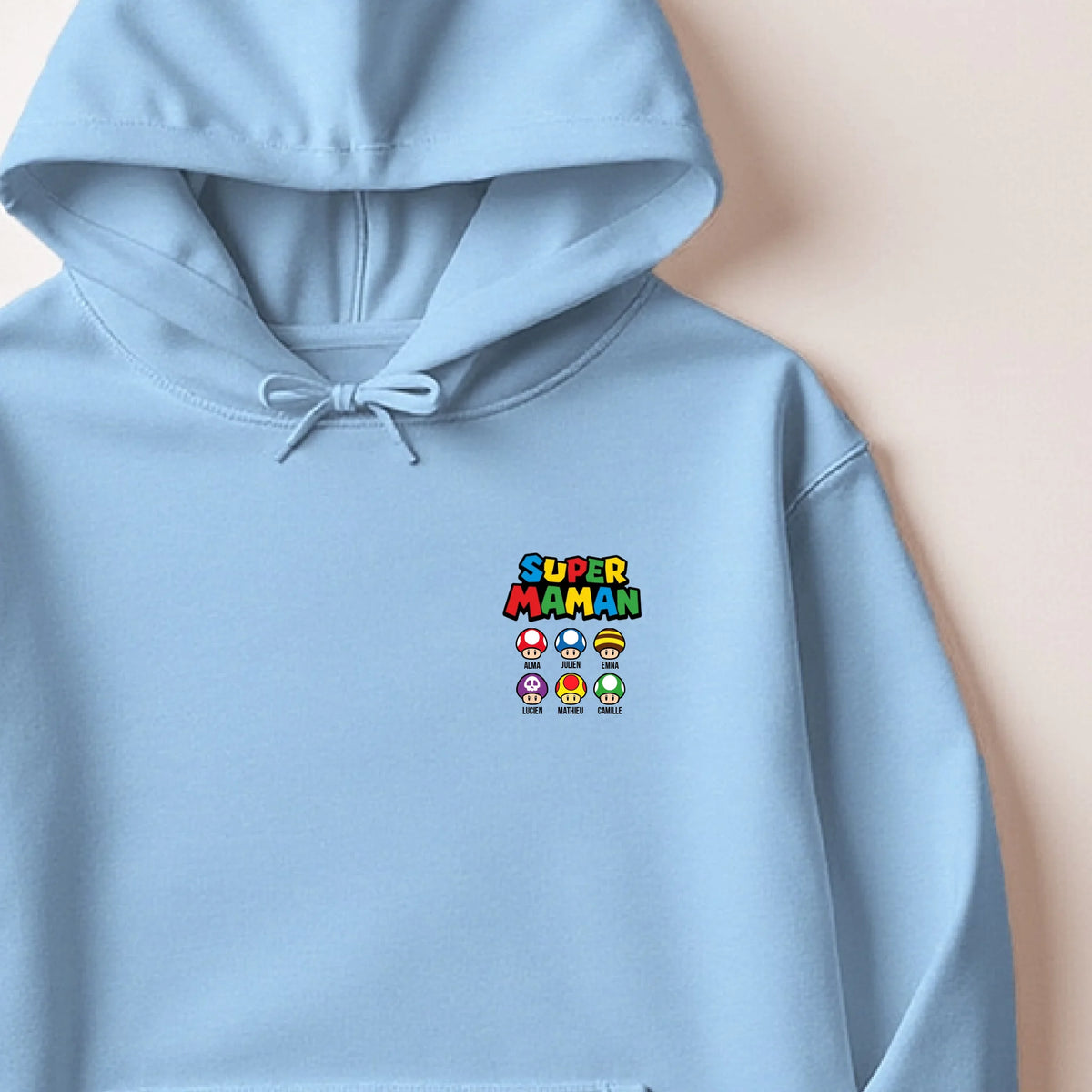 T-shirt Super Maman personnalisé – Prénoms des enfants – vue 31