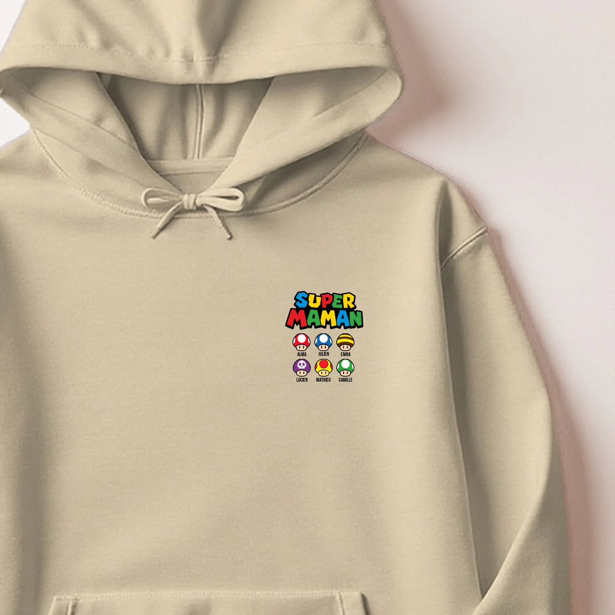 T-shirt Super Maman personnalisé – Prénoms des enfants – vue 37