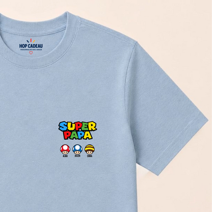 T-shirt personnalisé papa - Super papa – vue 14