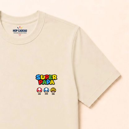T-shirt personnalisé papa - Super papa – vue 15