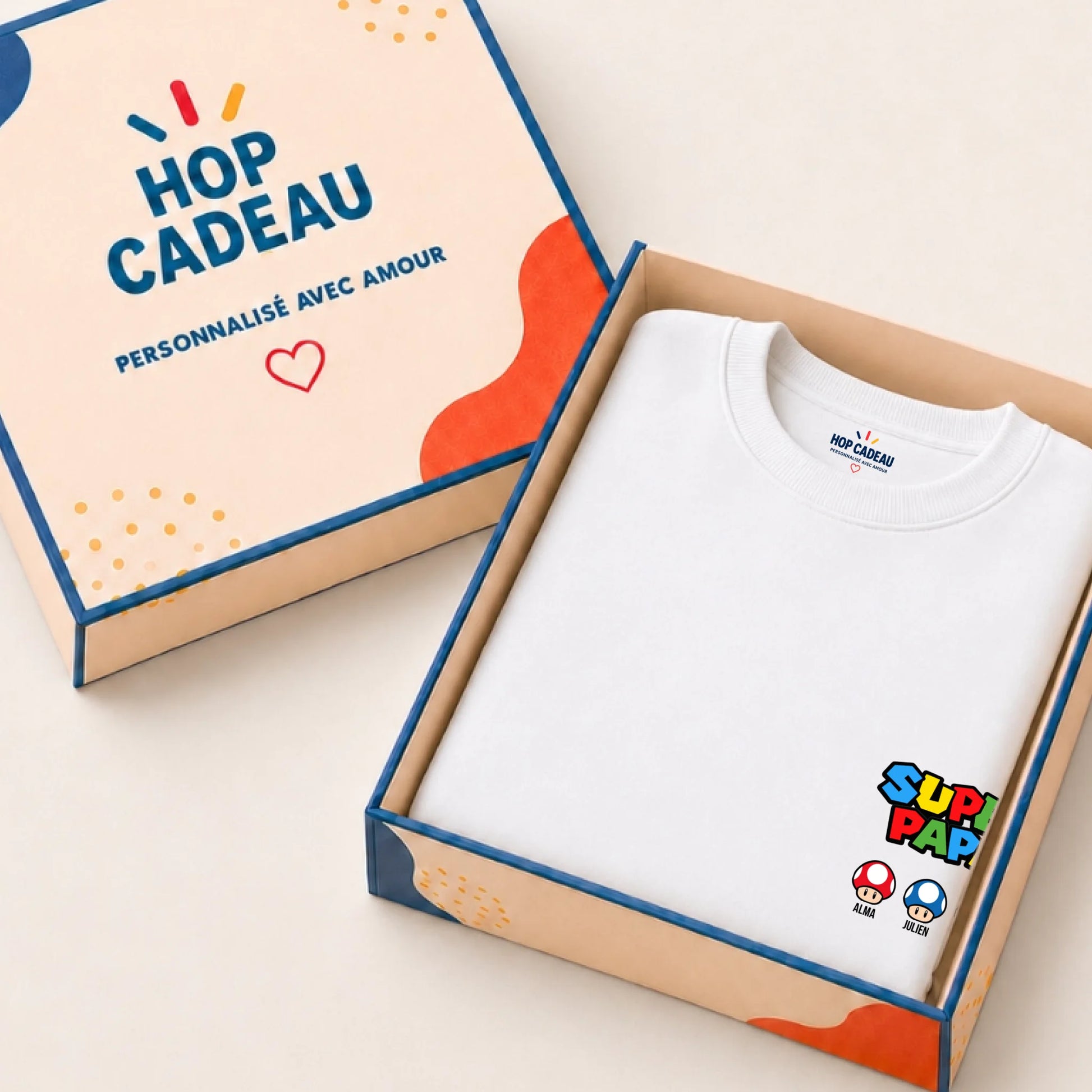 T-shirt personnalisé papa - Super papa – vue 17