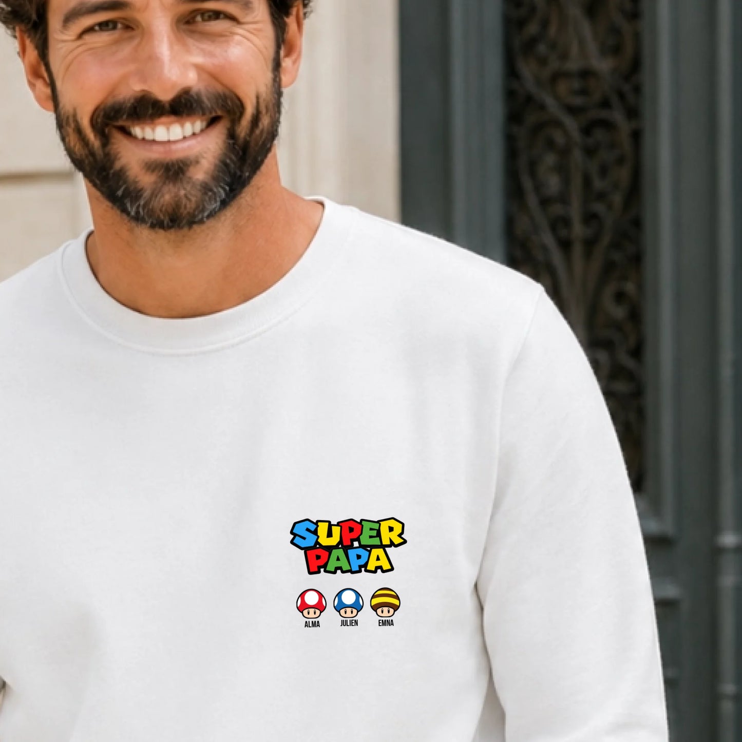T-shirt personnalisé papa - Super papa – vue 18