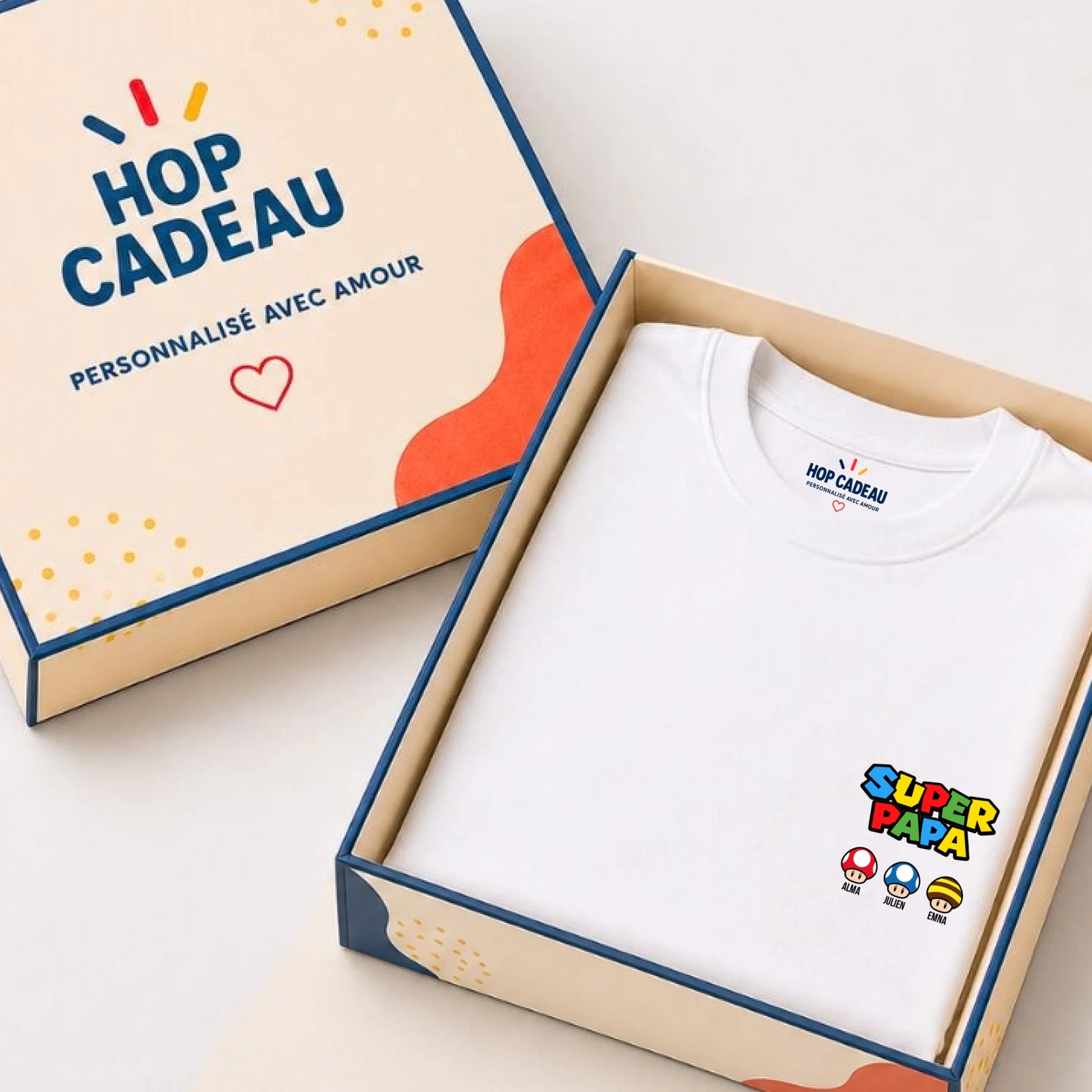 T-shirt personnalisé papa - Super papa – vue 2