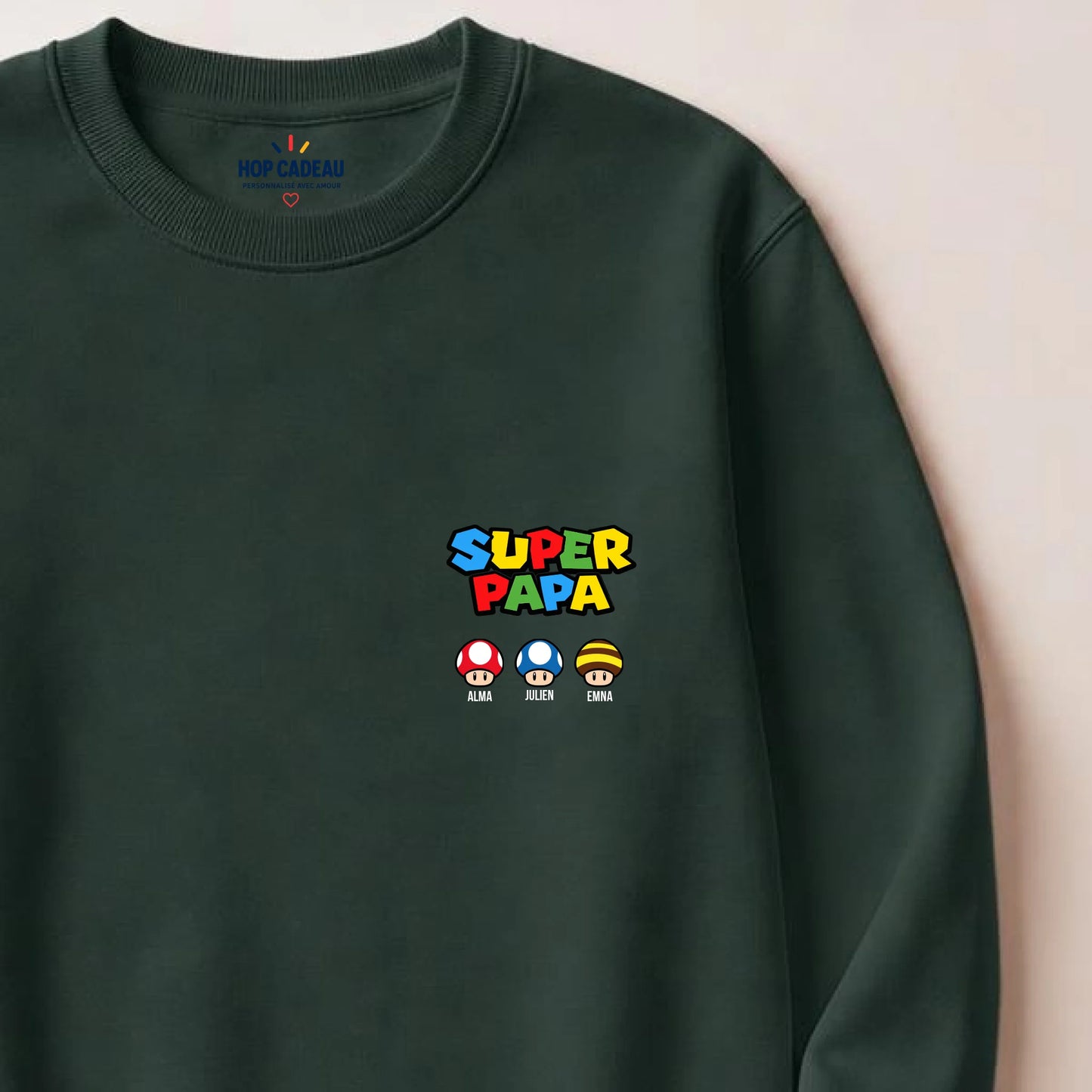 T-shirt personnalisé papa - Super papa – vue 24