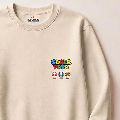 T-shirt personnalisé papa - Super papa – vue 25