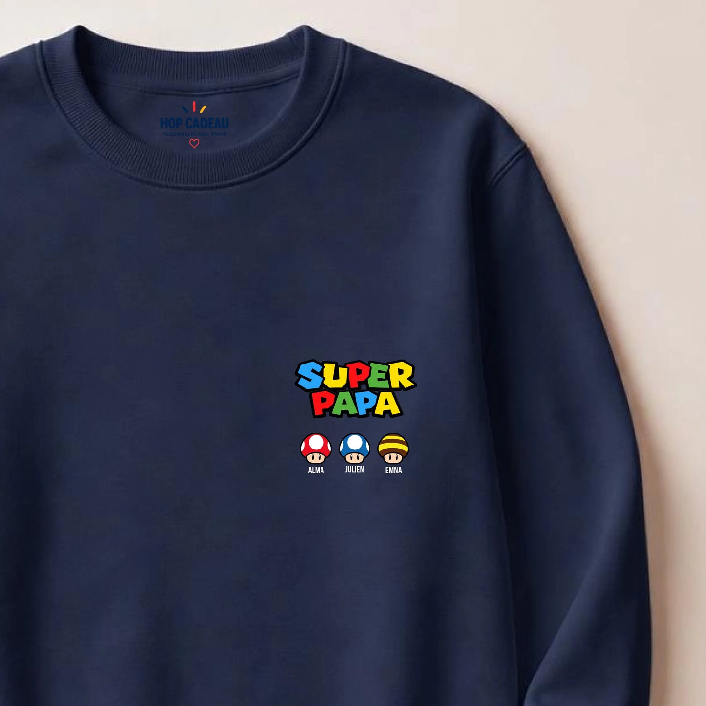 T-shirt personnalisé papa - Super papa – vue 26