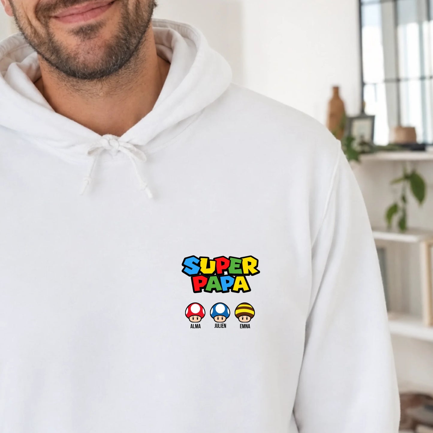 T-shirt personnalisé papa - Super papa – vue 28