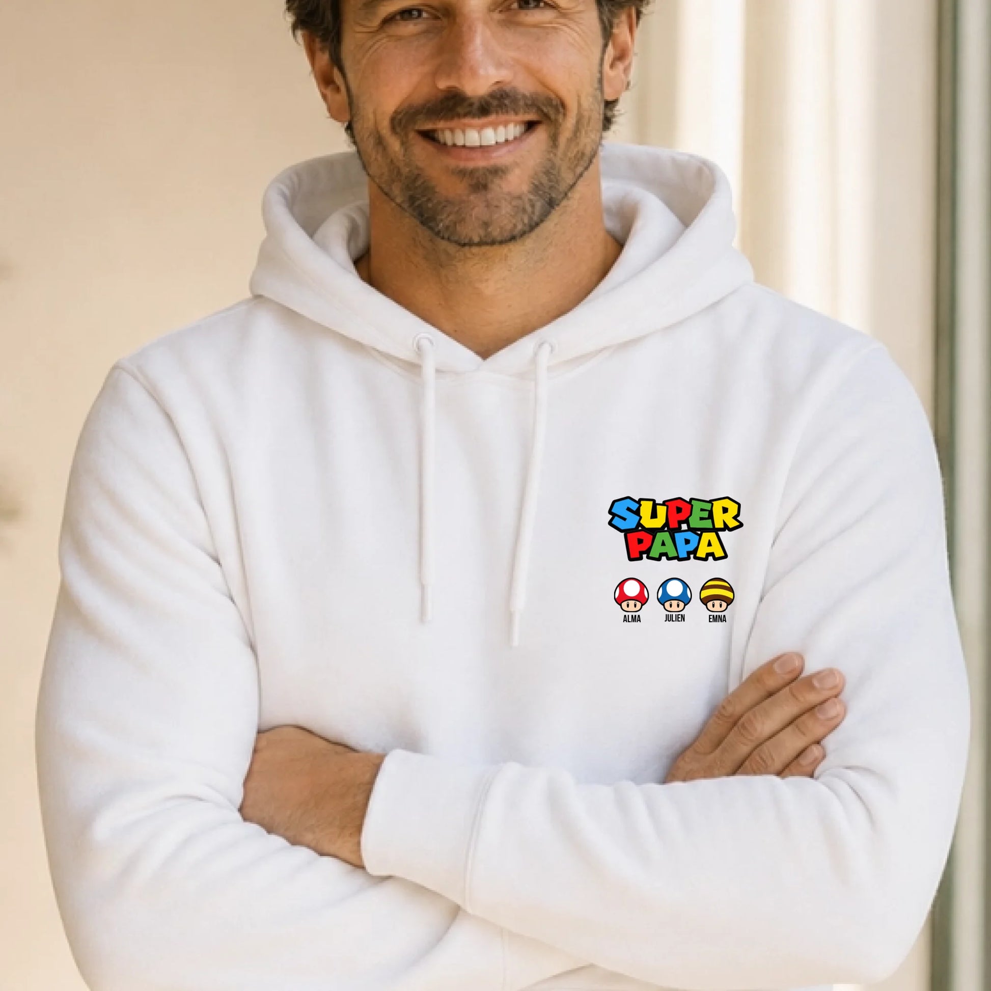 T-shirt personnalisé papa - Super papa – vue 29