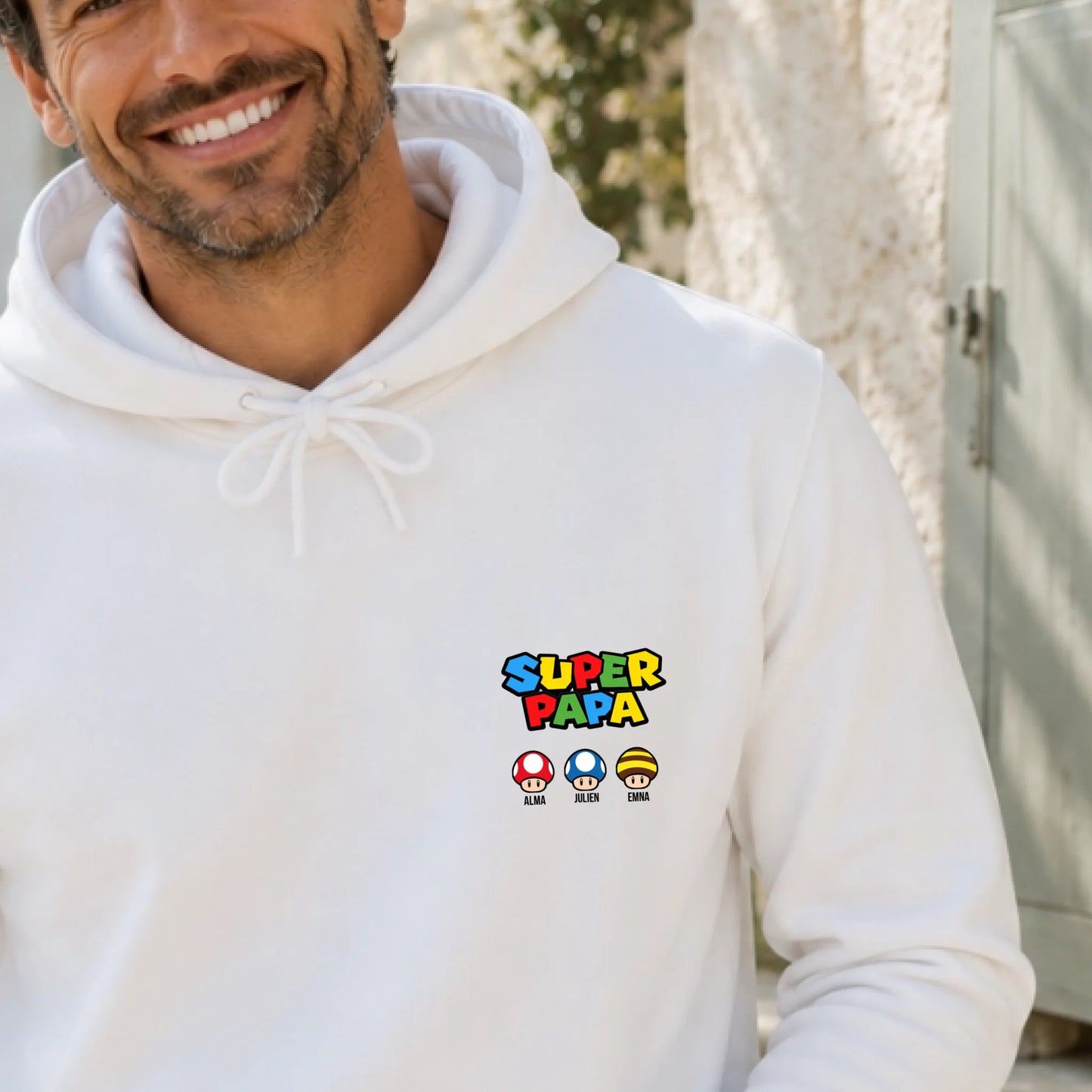 T-shirt personnalisé papa - Super papa – vue 30