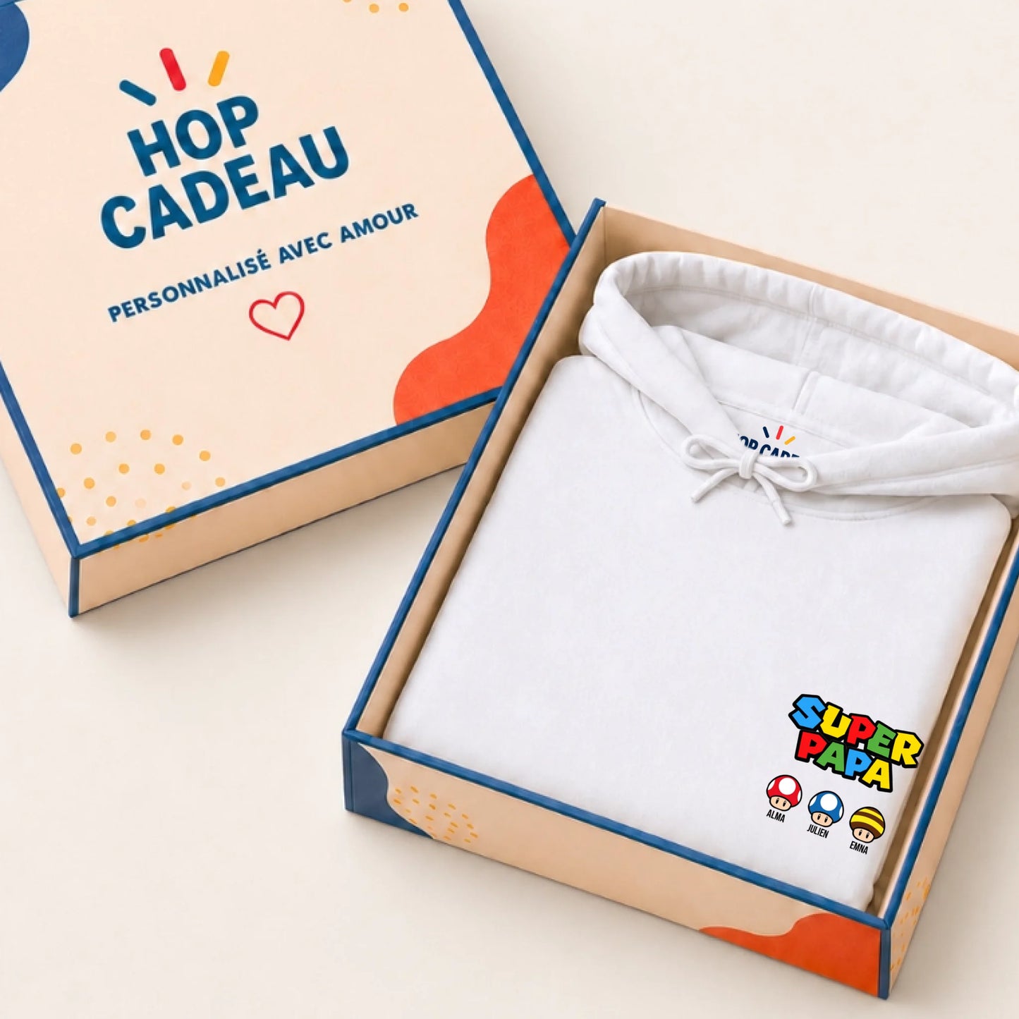 T-shirt personnalisé papa - Super papa – vue 31