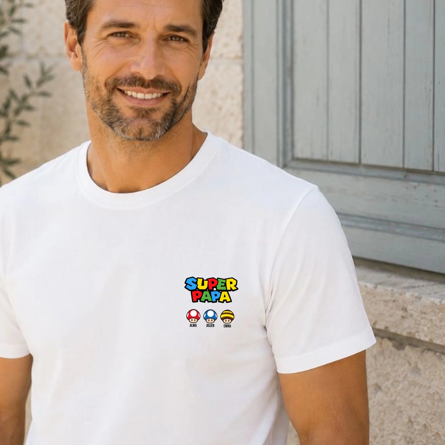T-shirt personnalisé papa - Super papa – vue 4
