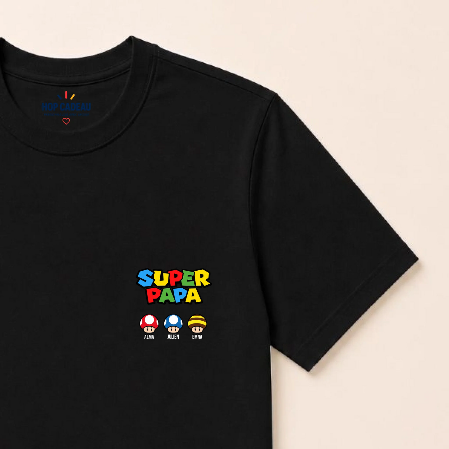 T-shirt personnalisé papa - Super papa – vue 6