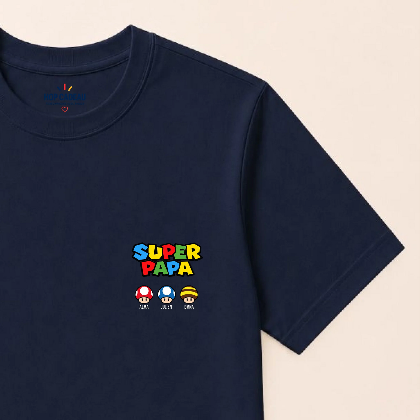 T-shirt personnalisé papa - Super papa – vue 7