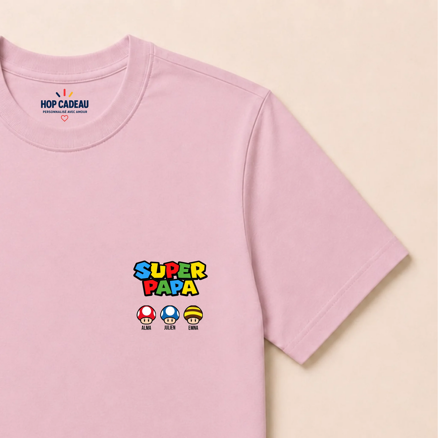 T-shirt personnalisé papa - Super papa – vue 9