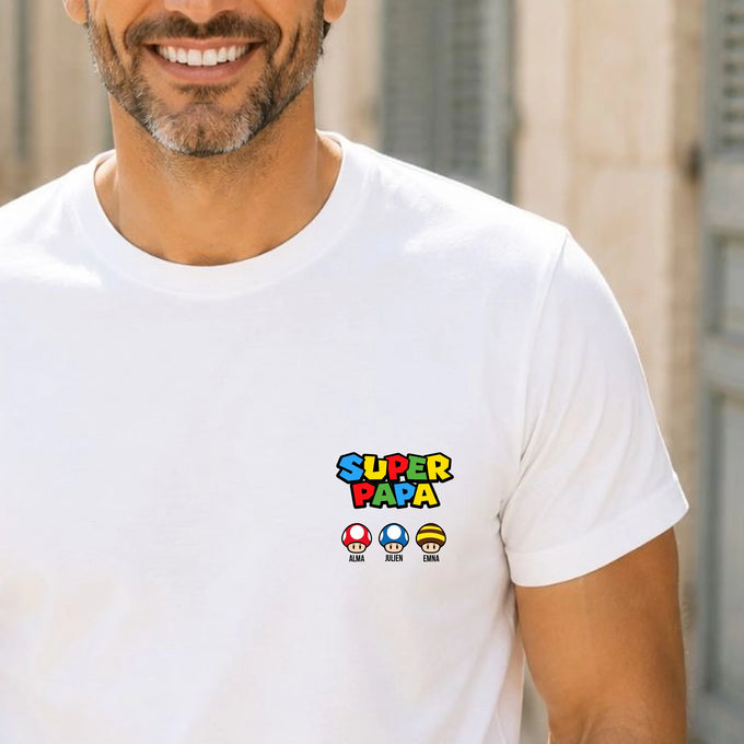 T-shirt personnalisé papa - Super papa