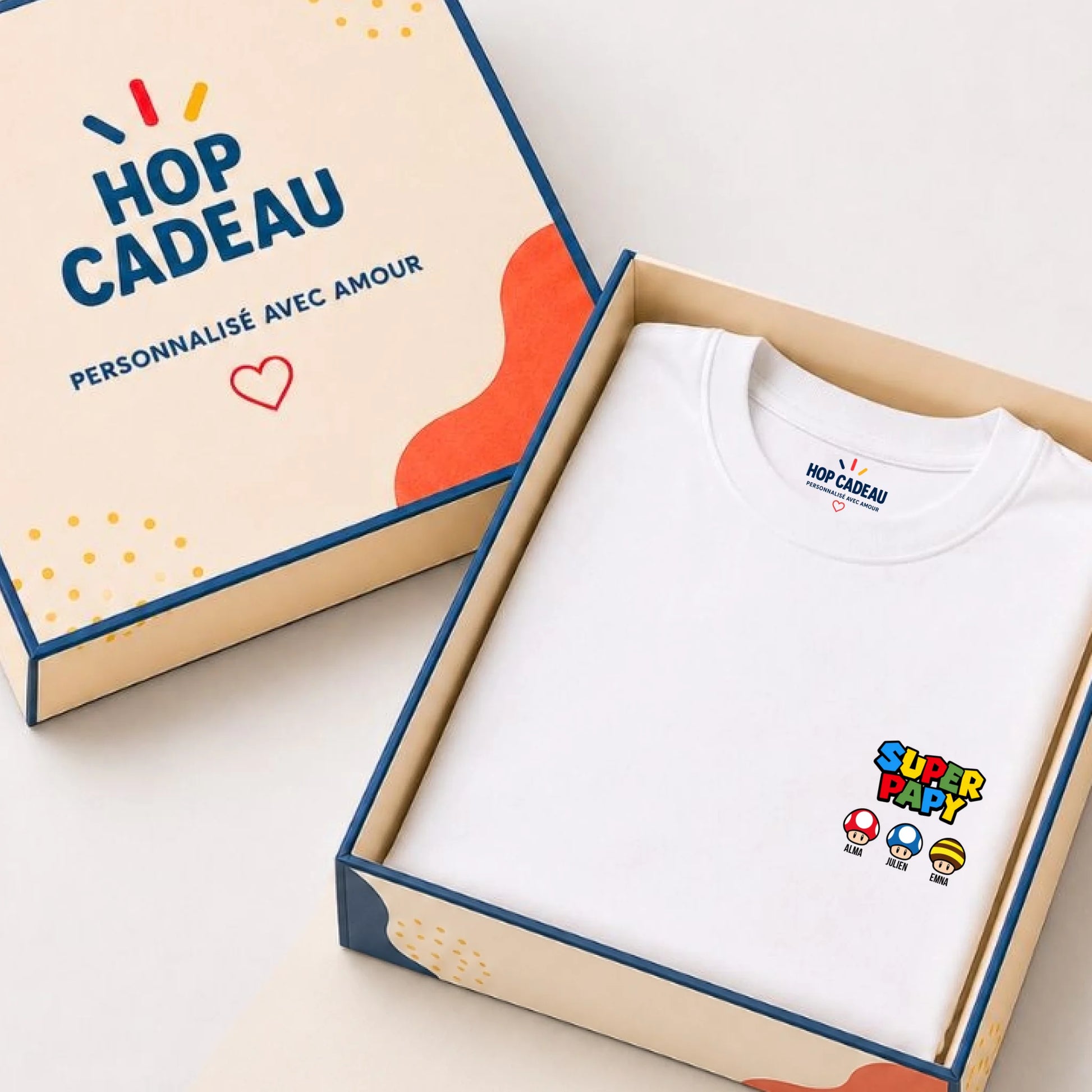 T-shirt personnalisé papy - Super papy – vue 2