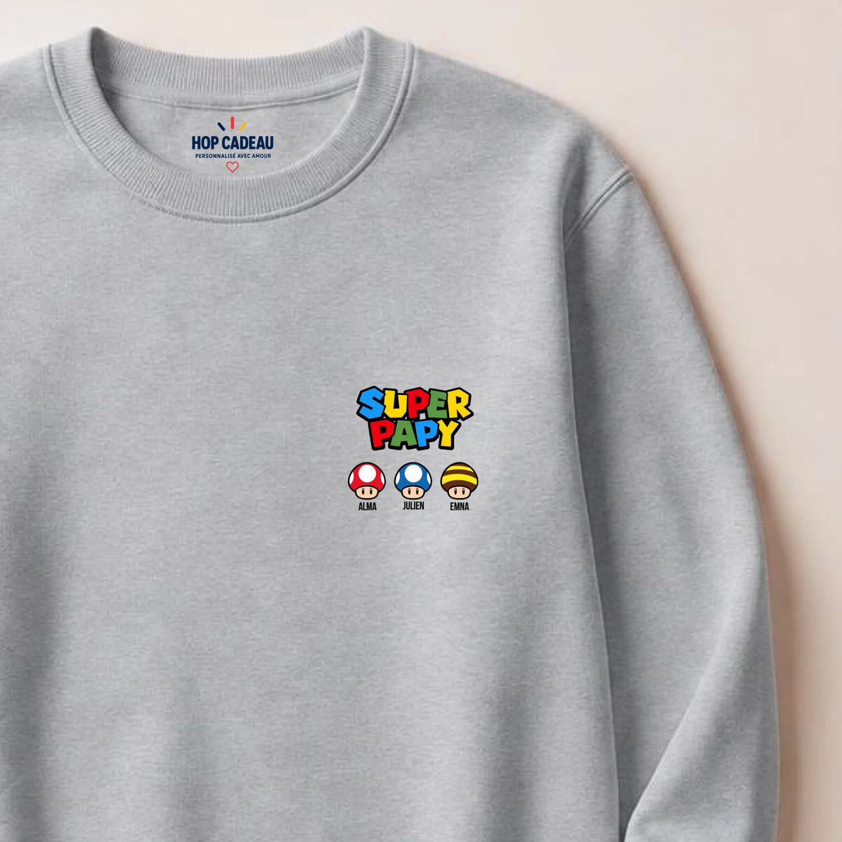 T-shirt personnalisé papy - Super papy – vue 22