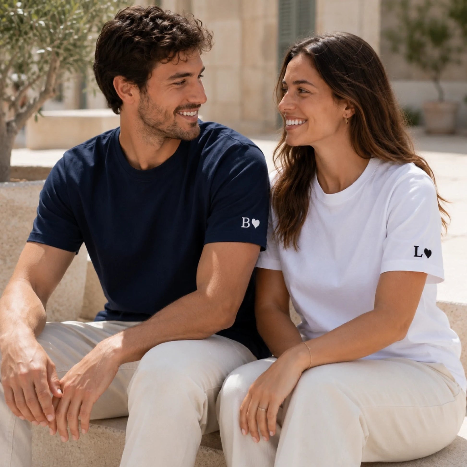 Tee Shirt couple assorti personnalisé – vue 2