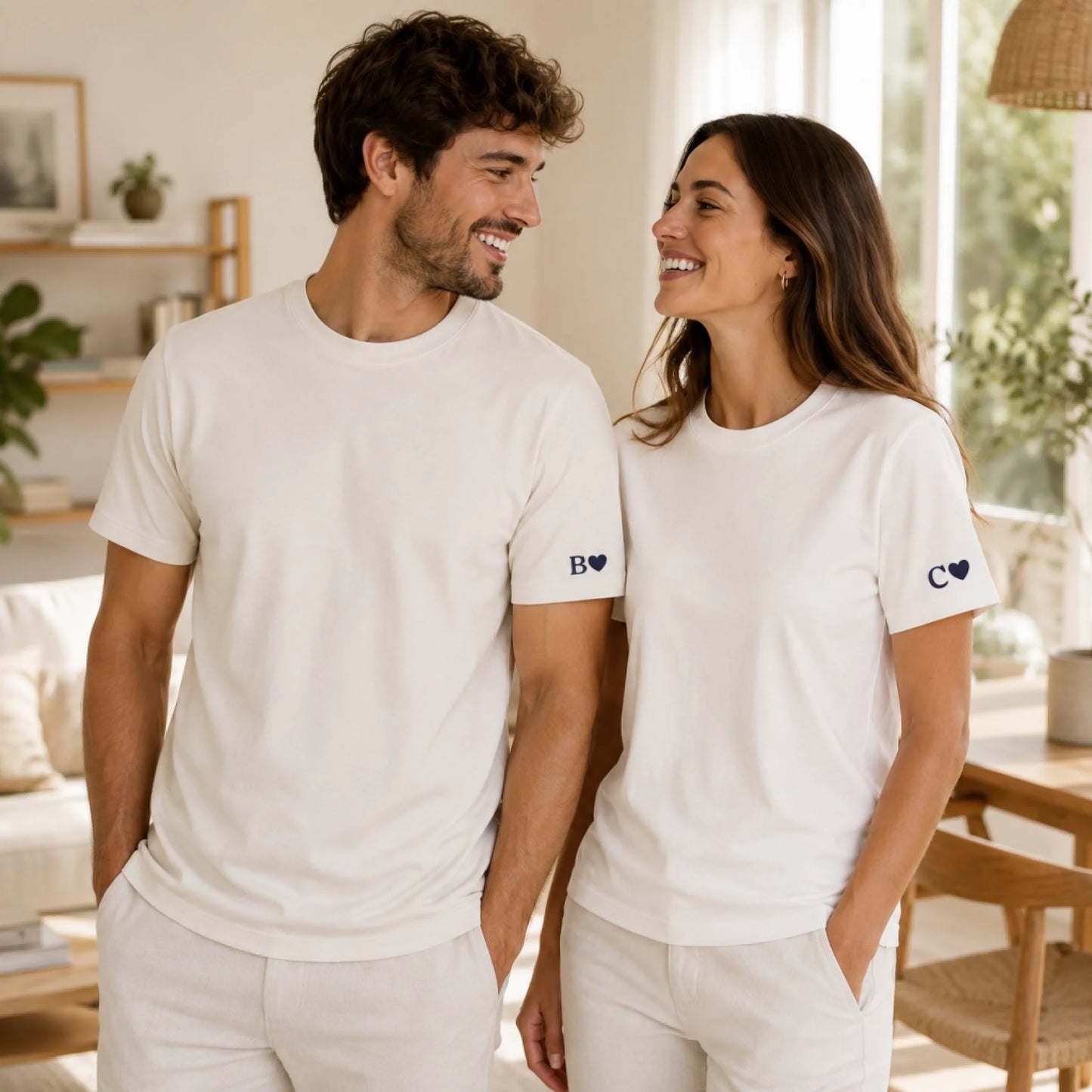 Tee Shirt couple assorti personnalisé – vue 7