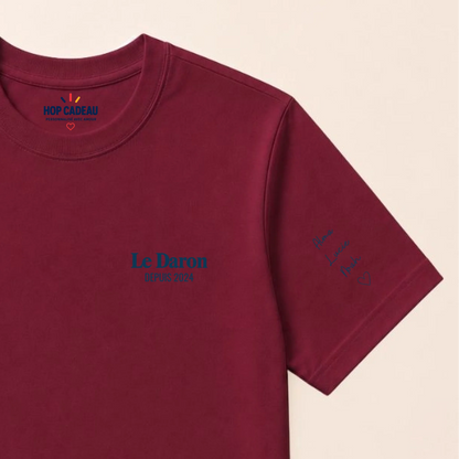 T-shirt personnalisé papa - Le Daron depuis – vue 13
