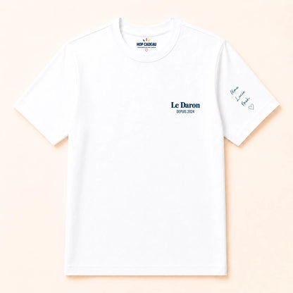 T-shirt personnalisé papa - Le Daron depuis – vue 2