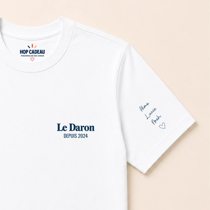 T-shirt personnalisé papa - Le Daron depuis – vue 4