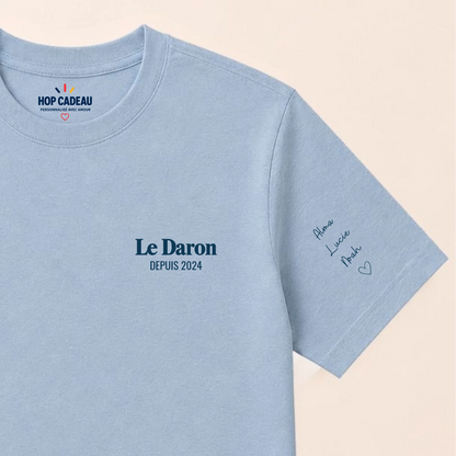 T-shirt personnalisé papa - Le Daron depuis – vue 6