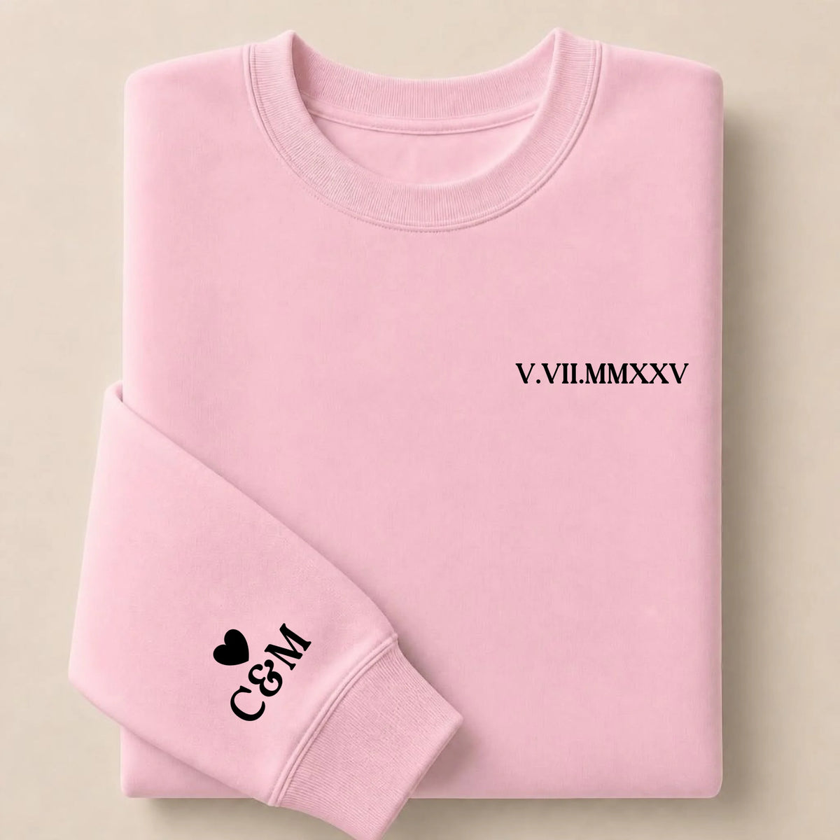 Tee Shirt personnalisé couple brodé date – vue 28