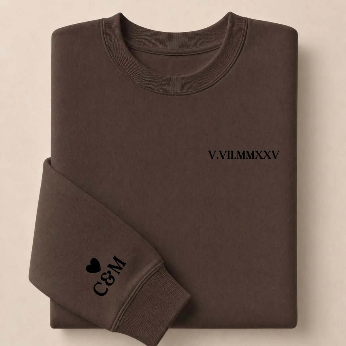 Tee Shirt personnalisé couple brodé date – vue 29