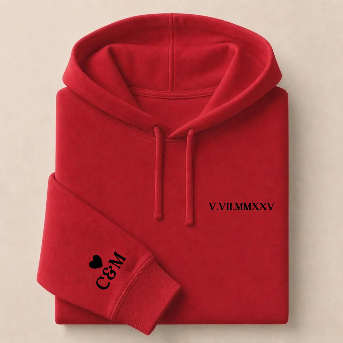 Tee Shirt personnalisé couple brodé date – vue 45