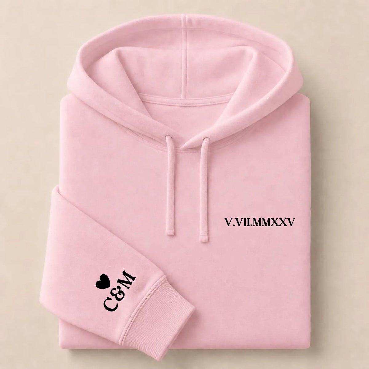 Tee Shirt personnalisé couple brodé date – vue 46
