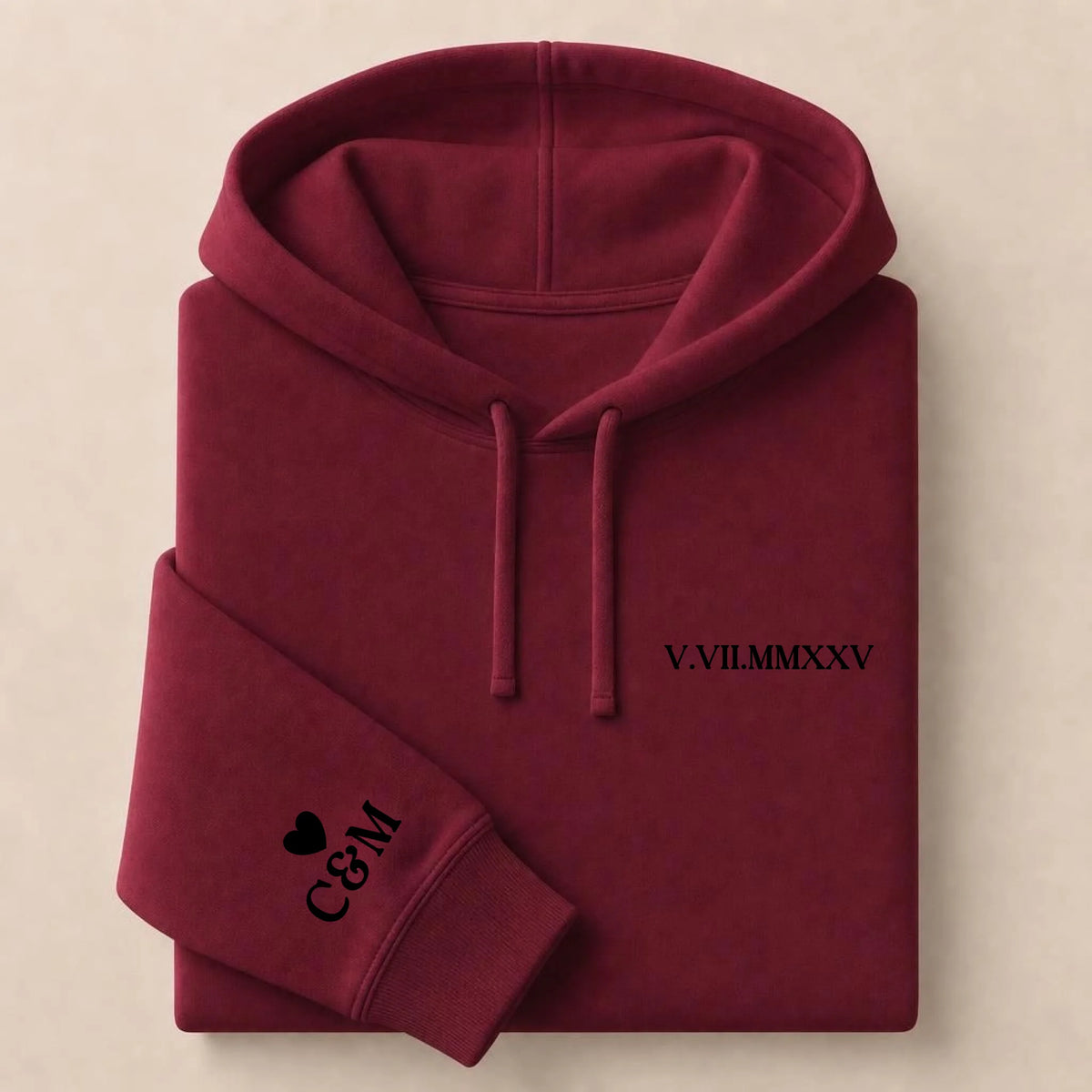 Tee Shirt personnalisé couple brodé date – vue 51