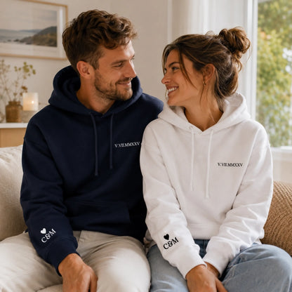 Tee Shirt personnalisé couple Date chiffre romain – vue 37
