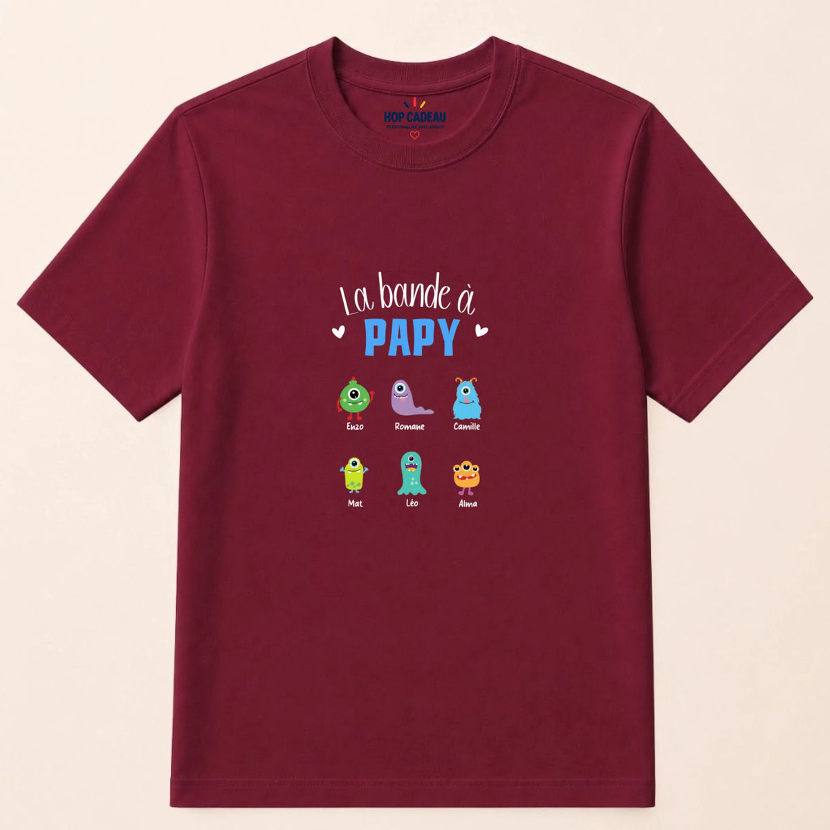 T-shirt Papy personnalisé – La bande à Papy – vue 10