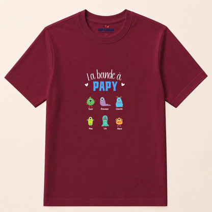 T-shirt Papy personnalisé – La bande à Papy – vue 10