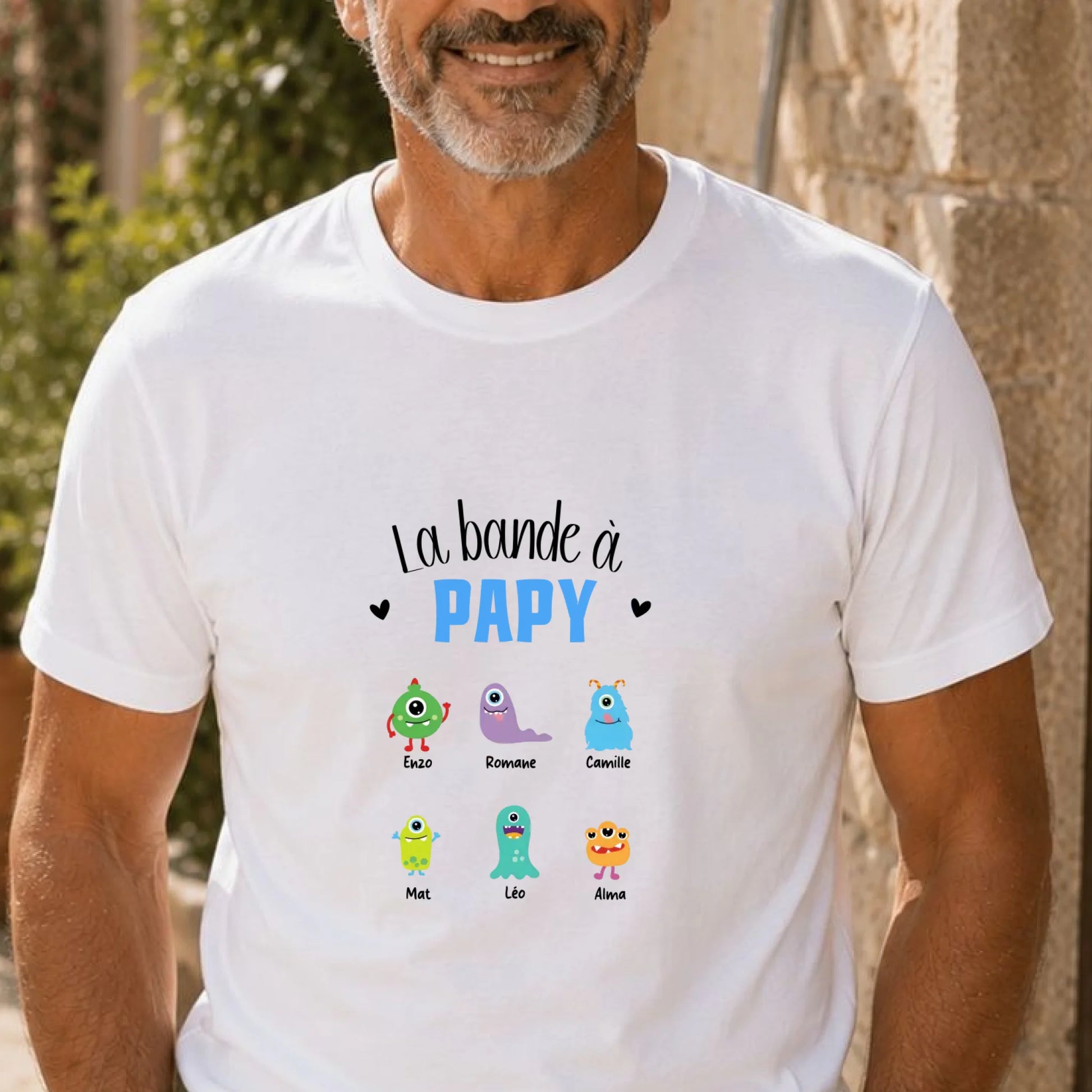 T-shirt Papy personnalisé – La bande à Papy – vue 2