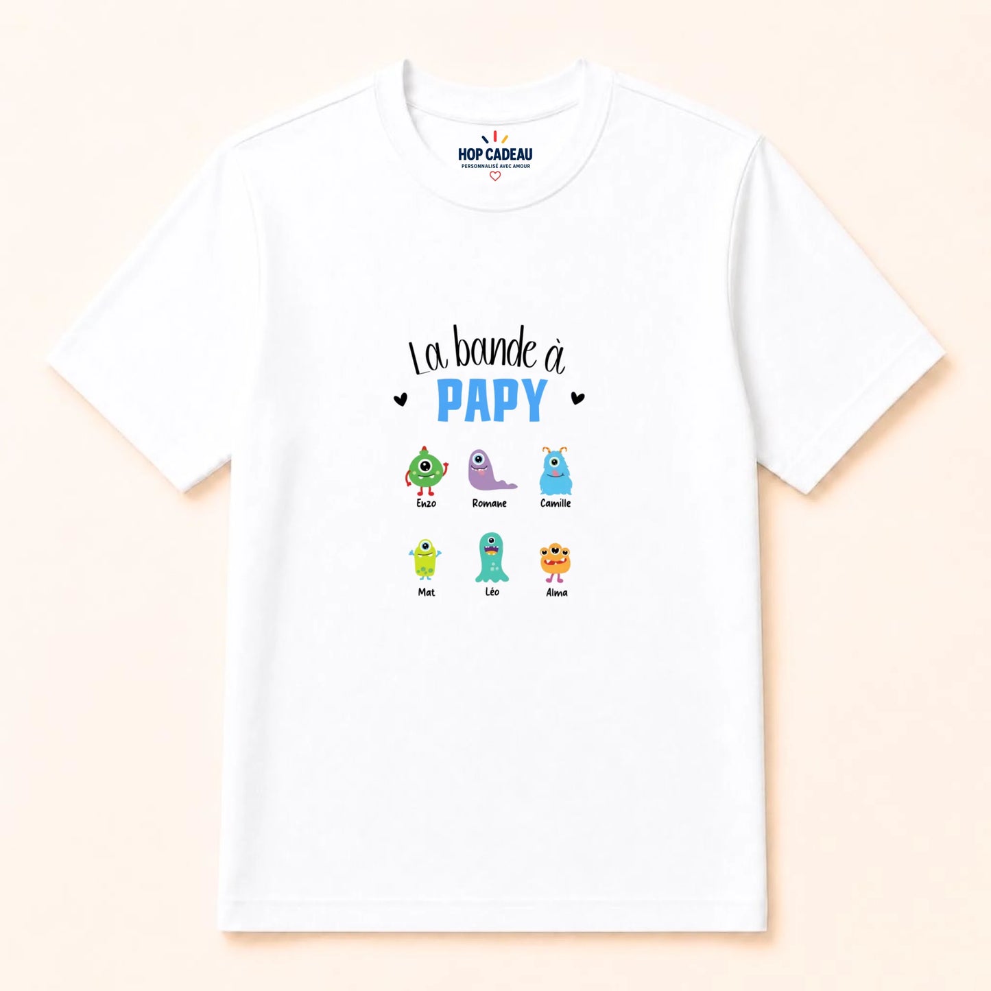T-shirt Papy personnalisé – La bande à Papy – vue 4