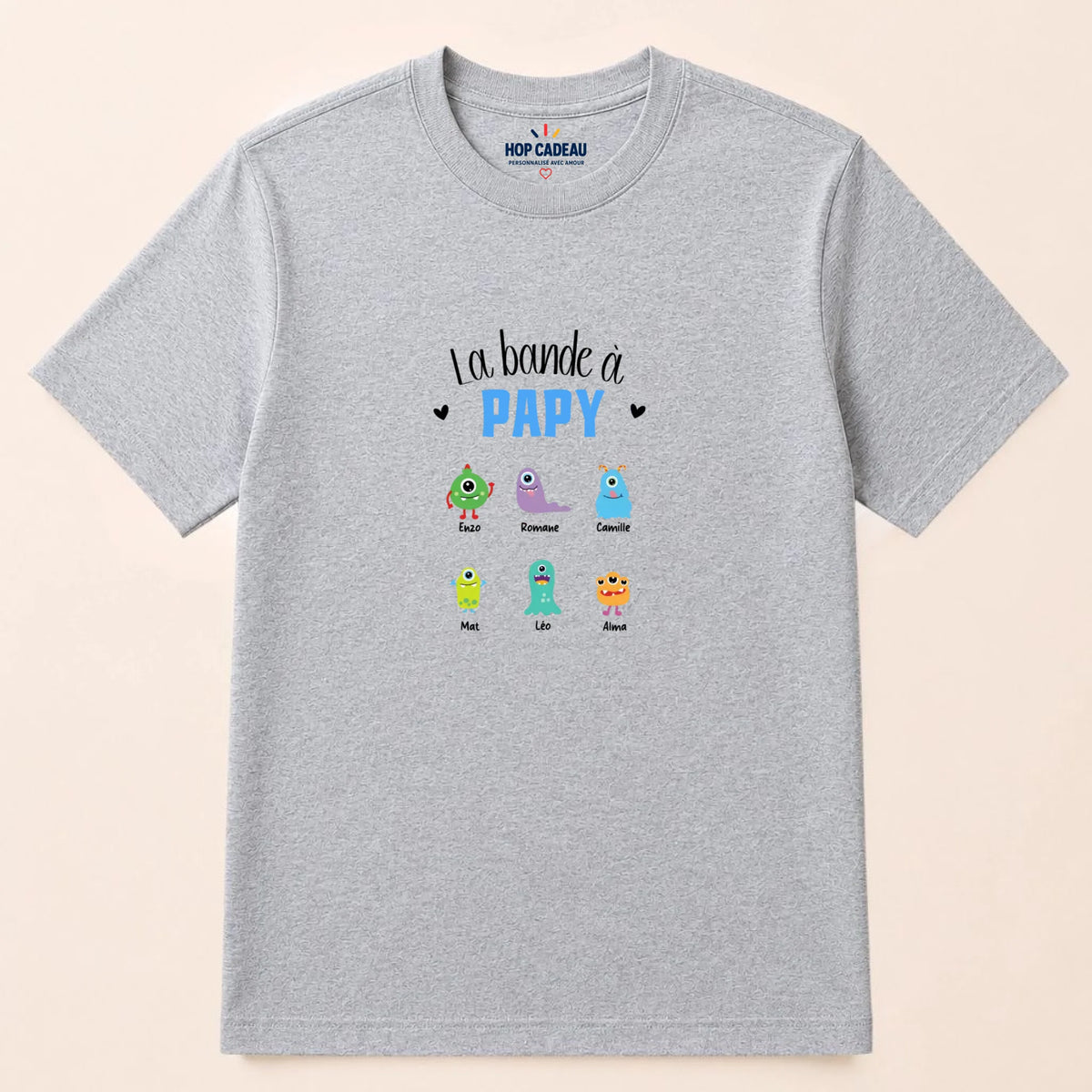 T-shirt Papy personnalisé – La bande à Papy – vue 6